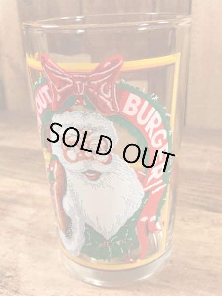 In-N-Out Burgerのサンタクロースの80’sヴィンテージグラス