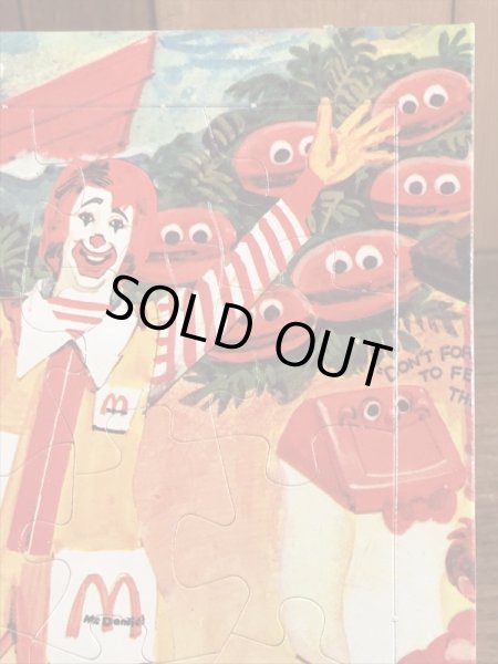 マクドナルドランドのRonaldの70’sヴィンテージミニパズル