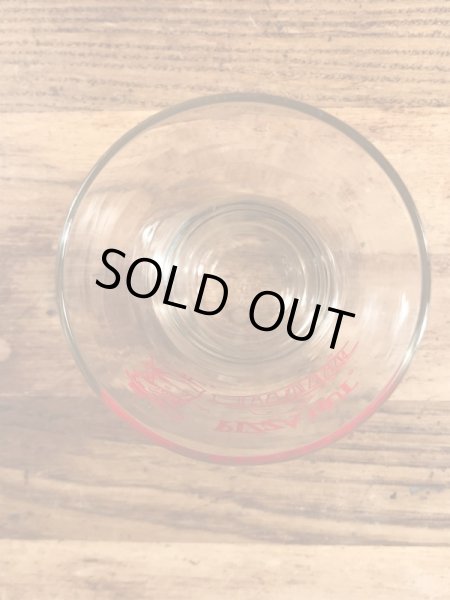 ピザハットの企業物の70年代ビンテージガラスコップ