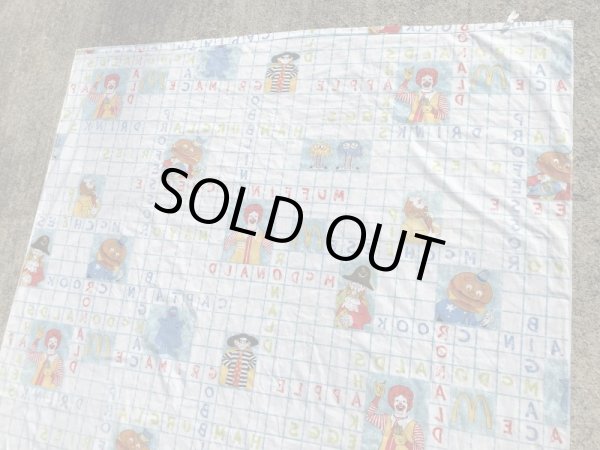 マクドナルドのキャラクターの70’sヴィンテージフラットシーツ