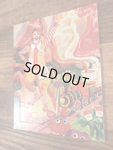 マクドナルドランドのRonaldの70’sヴィンテージミニパズル