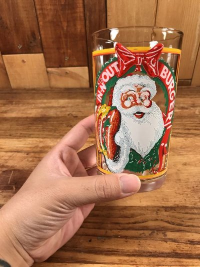 画像3: In-N-Out Burger “Santa Claus” Glass　インアンドアウトバーガー　ビンテージ　グラス　ファーストフード　80年代