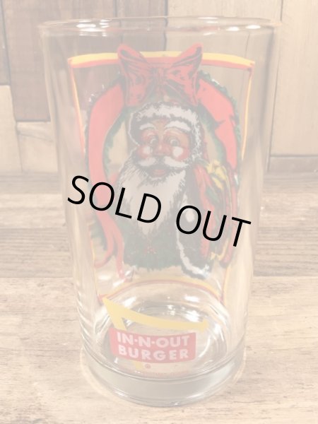 In-N-Out Burgerのサンタクロースの80’sヴィンテージグラス