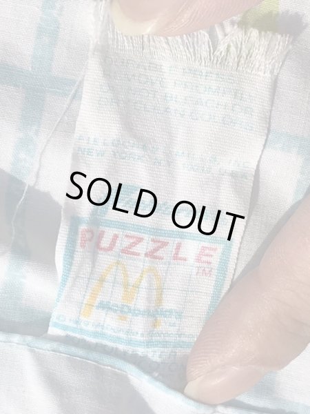 マクドナルドのキャラクターの70’sヴィンテージフラットシーツ