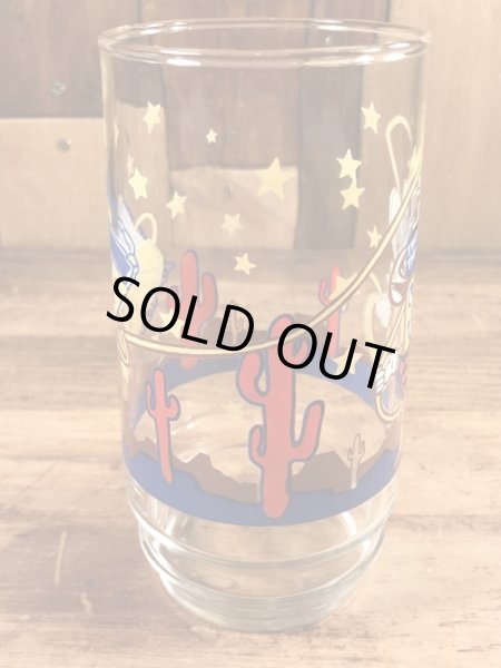 Hostess社の企業キャラクター“トゥインキーザキッド”の80年代ビンテージガラスコップ