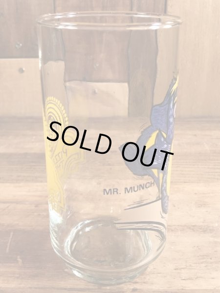 ショウビズピザのチャッキーチーズの80年代ビンテージガラスコップ