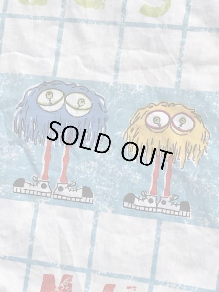 マクドナルドのキャラクターの70年代ビンテージフラットシーツ