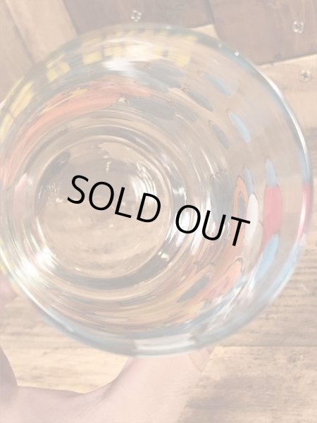 アンカーホッキング社製のポップルズの80年代ビンテージガラスコップ