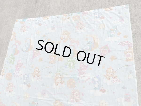 Care Bearsたちが描かれた80’sヴィンテージツインフラットシーツ