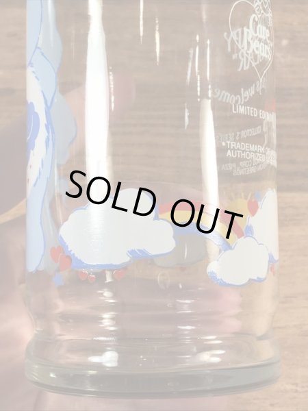 ケアベアのグランピーベアの80’sヴィンテージガラスコップ