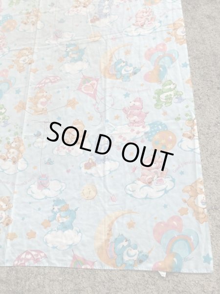 Care Bearsたちが描かれた80’sヴィンテージツインフラットシーツ