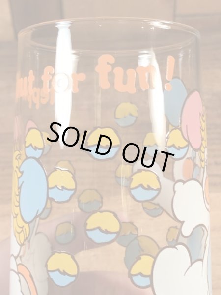 アンカーホッキング社製のポップルズの80年代ビンテージガラスコップ