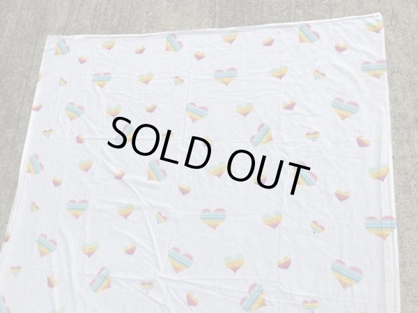 ケアベアのハートのビンテージフラットシーツ