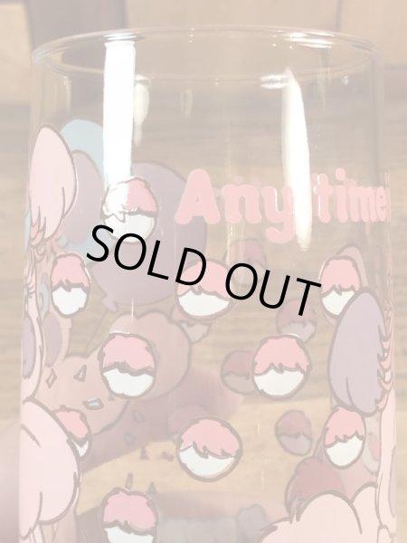 アンカーホッキング社製のポップルズの80年代ビンテージガラスコップ