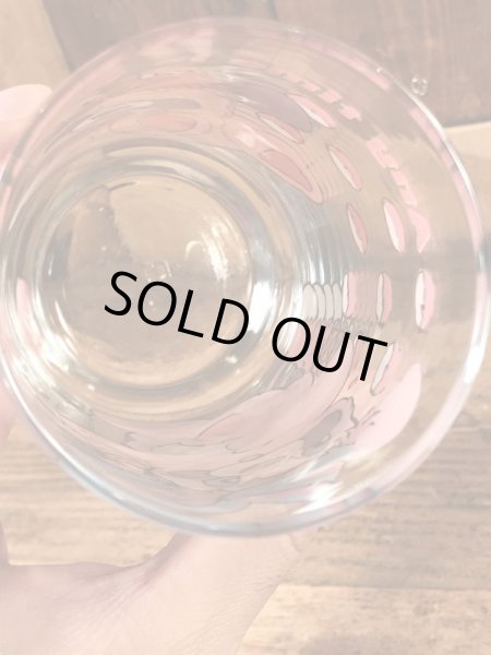 アンカーホッキング社製のポップルズの80年代ビンテージガラスコップ