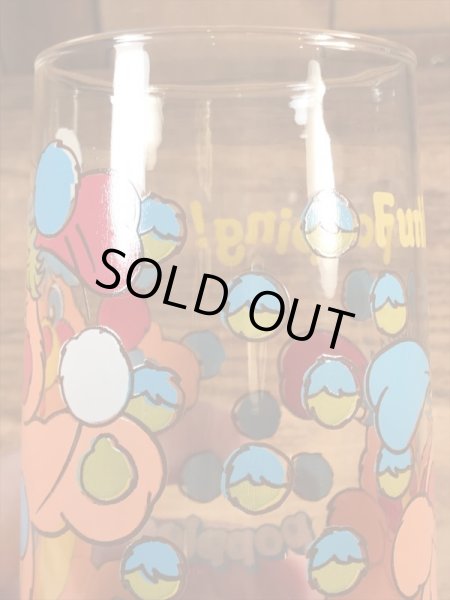 アンカーホッキング社製のポップルズの80年代ビンテージガラスコップ