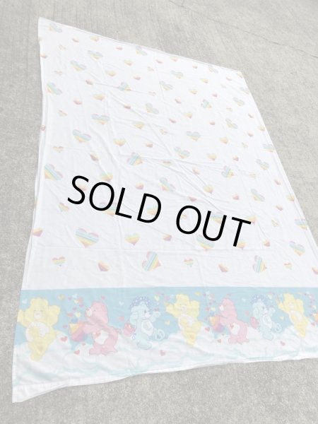 ケアベアのハートのヴィンテージツインフラットシーツ