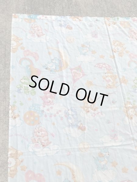 Care Bearsたちが描かれた80’sヴィンテージツインフラットシーツ