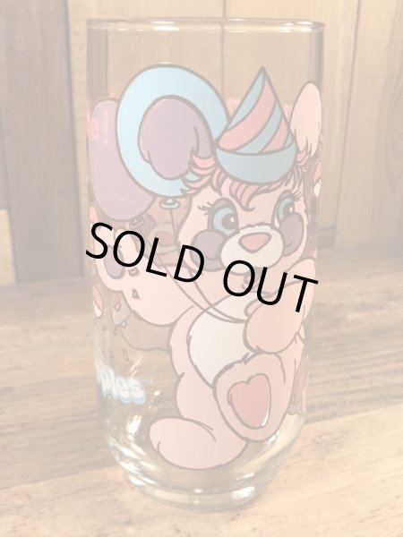 アンカーホッキング社製のポップルズの80年代ビンテージガラスコップ