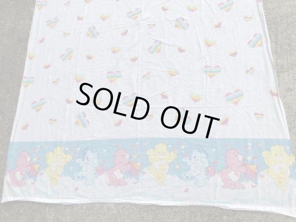 ケアベアのハートのビンテージフラットシーツ