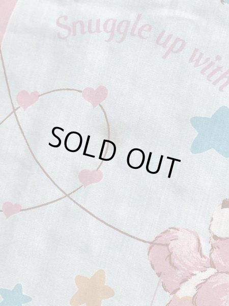 Care Bearsたちが描かれた80’sヴィンテージツインフラットシーツ