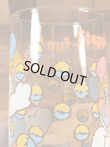 アンカーホッキング社製のポップルズの80年代ビンテージガラスコップ