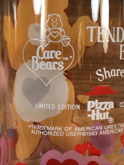 画像1: Pizza Hut Care Bears “Tenderheart Bear” Glass　ケアベア　ビンテージ　グラス　ピザハット　80年代
