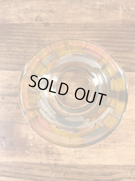 アンカーホッキング社製のポップルズの80年代ビンテージガラスコップ