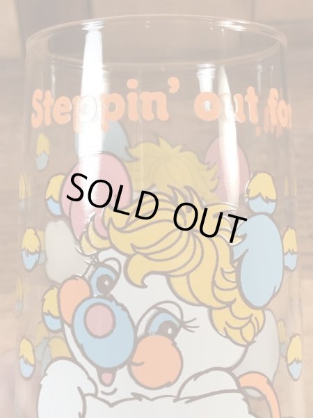 アンカーホッキング社製のポップルズの80年代ビンテージガラスコップ