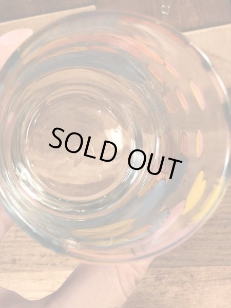 アンカーホッキング社製のポップルズの80年代ビンテージガラスコップ