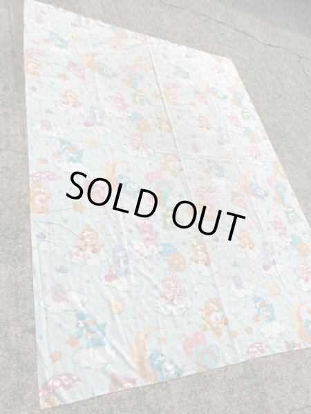 Care Bearsたちが描かれた80’sヴィンテージツインフラットシーツ