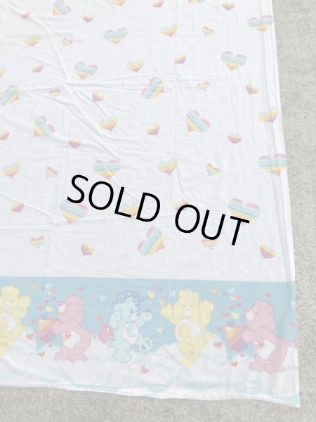 ケアベアのハートのビンテージフラットシーツ