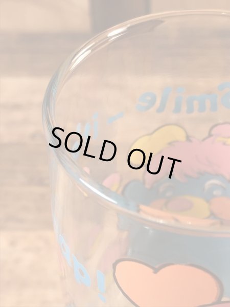 アンカーホッキング社製のポップルズの80年代ビンテージガラスコップ