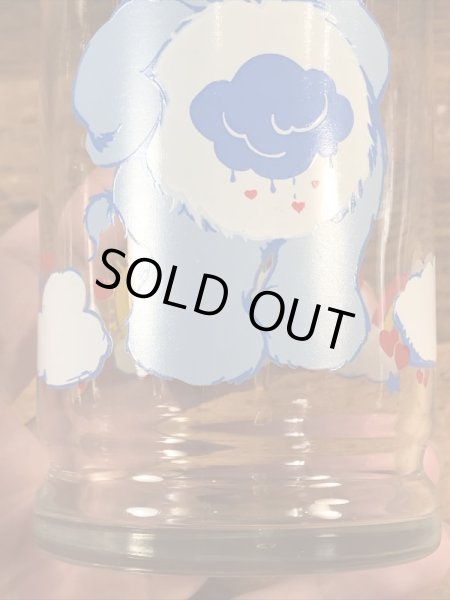 ケアベアのグランピーベアの80’sヴィンテージガラスコップ