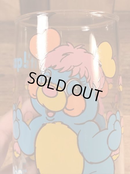 アンカーホッキング社製のポップルズの80年代ビンテージガラスコップ