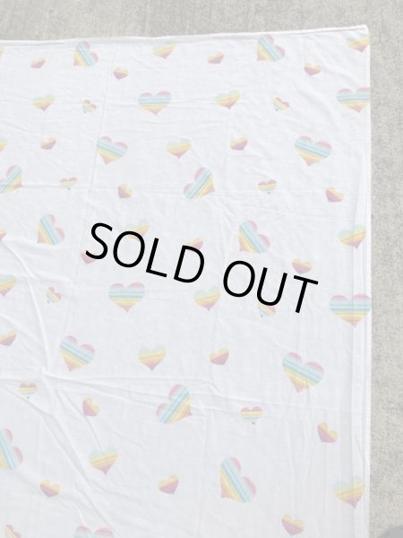 ケアベアのハートのビンテージフラットシーツ