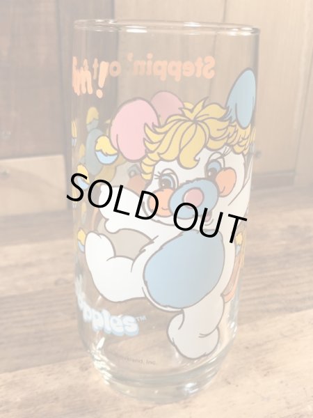 アンカーホッキング社製のポップルズの80年代ビンテージガラスコップ