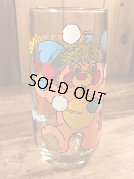 アンカーホッキング社製のポップルズの80年代ビンテージガラスコップ