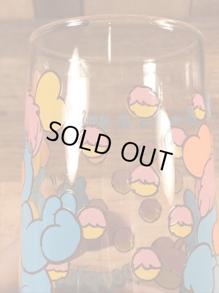 アンカーホッキング社製のポップルズの80年代ビンテージガラスコップ