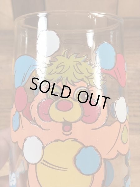 アンカーホッキング社製のポップルズの80年代ビンテージガラスコップ