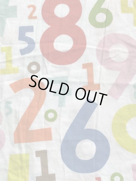 色々な数字のビンテージフラットシーツ