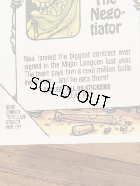 LEAF社製のBaseball Awesome All Starsの80’sヴィンテージステッカーカード