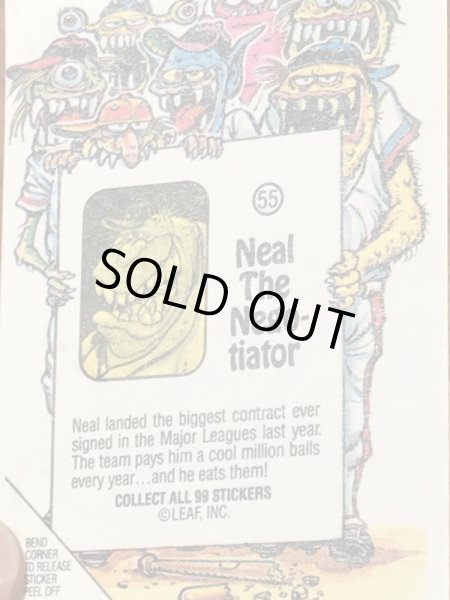 LEAF社製のベースボールモンスターの80年代ビンテージシールカード