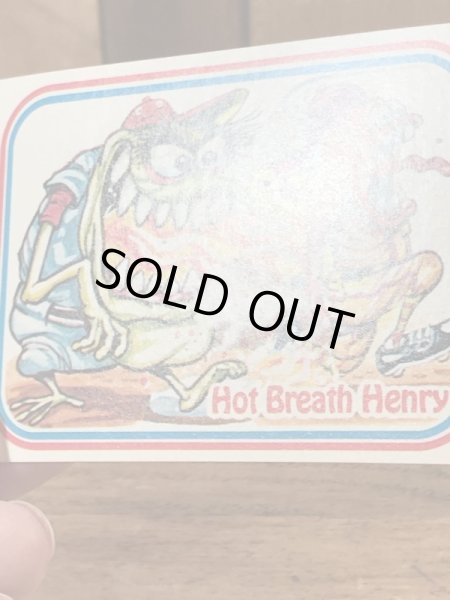 LEAF社製のベースボールモンスターの80年代ビンテージシールカード