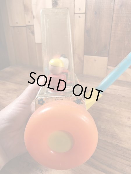 Fisher Price社製のリトルピープルの60’sヴィンテージプルトイ