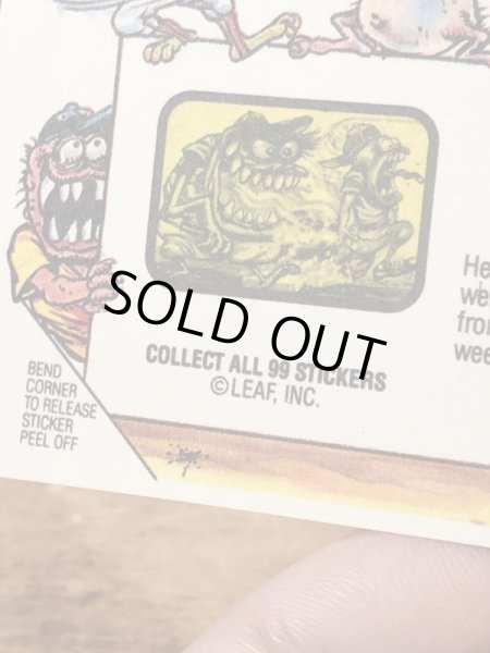 LEAF社製のベースボールモンスターの80年代ビンテージシールカード