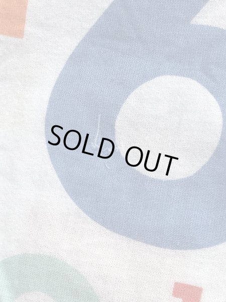 色々な数字のビンテージフラットシーツ