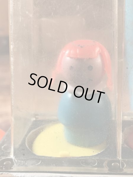 Fisher Price社製のリトルピープルの60’sヴィンテージプルトイ