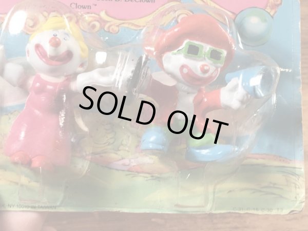 Clown Aroundの3体セットの80’sヴィンテージPVCフィギュア