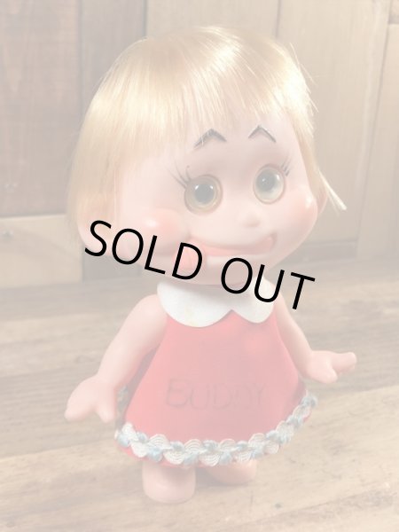 目がコロコロ動く女の子の60年代ビンテージドール